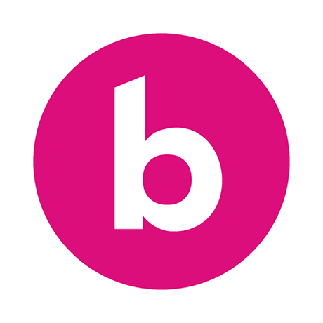 A circular biographic logo 