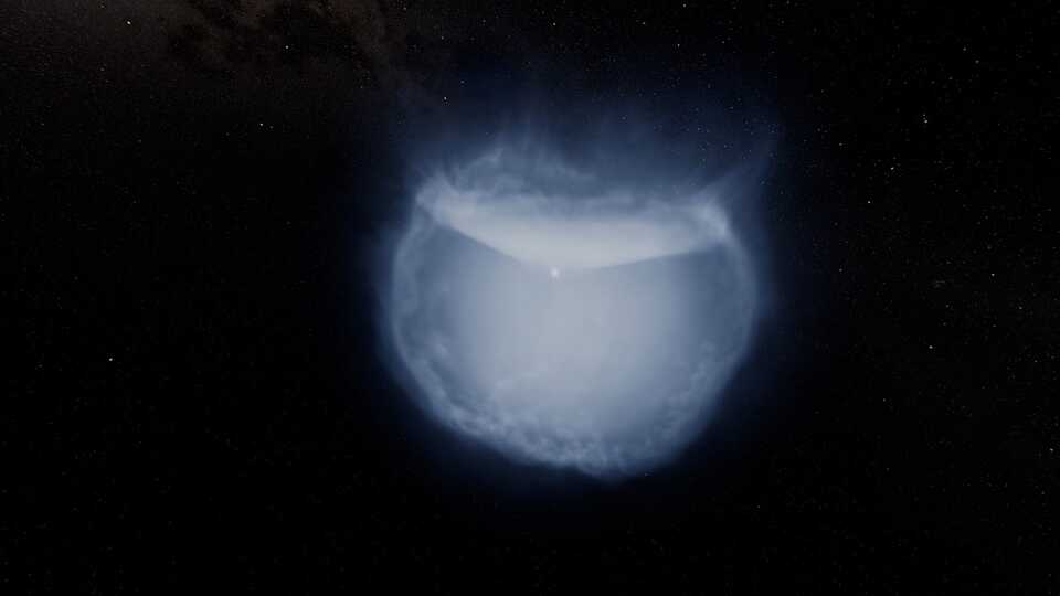 Computational model showing the explosion of a white dwarf