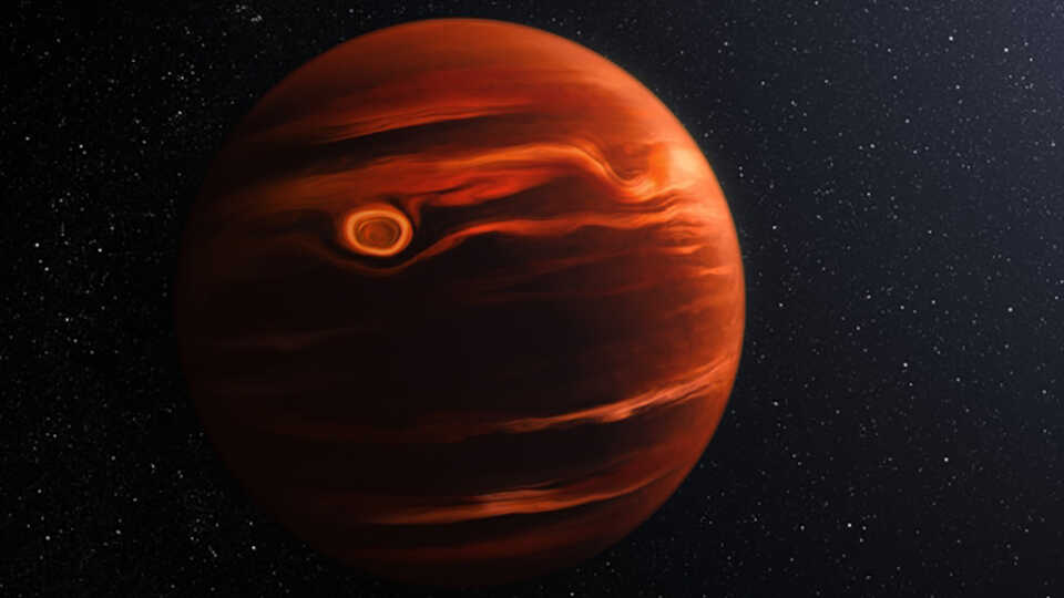 Exoplanet VHS 1256b is 40 light years away, orbiting a binary system in the constellation Corvus the Crow.